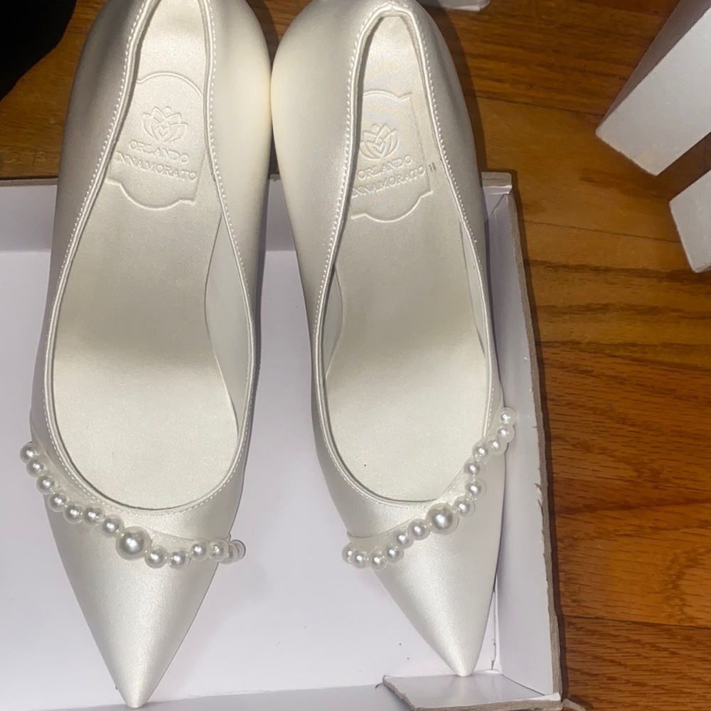 Bridal Pearl Ivory Heels